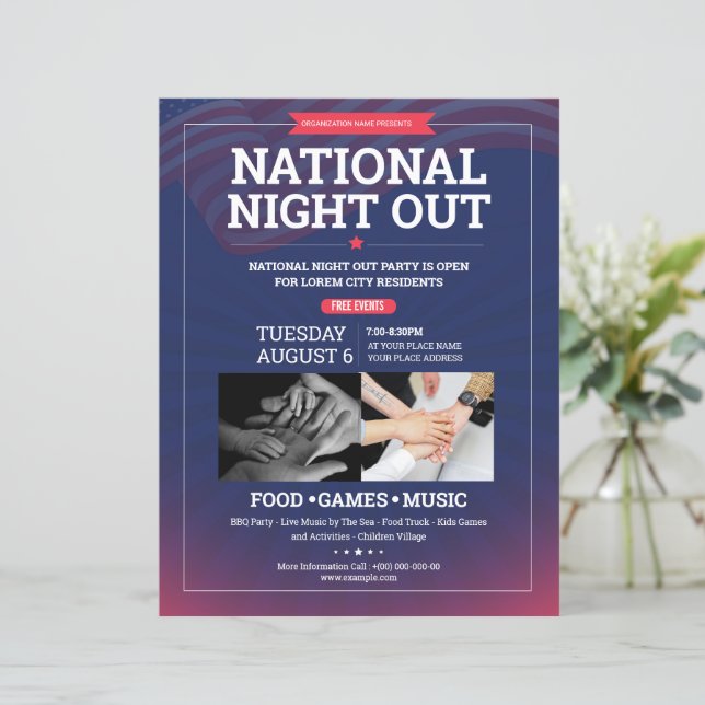 National Night Out Flyer (Standing Front)
