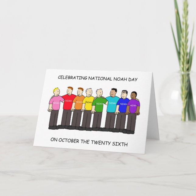 National Noah Day October 26th Card (Front)