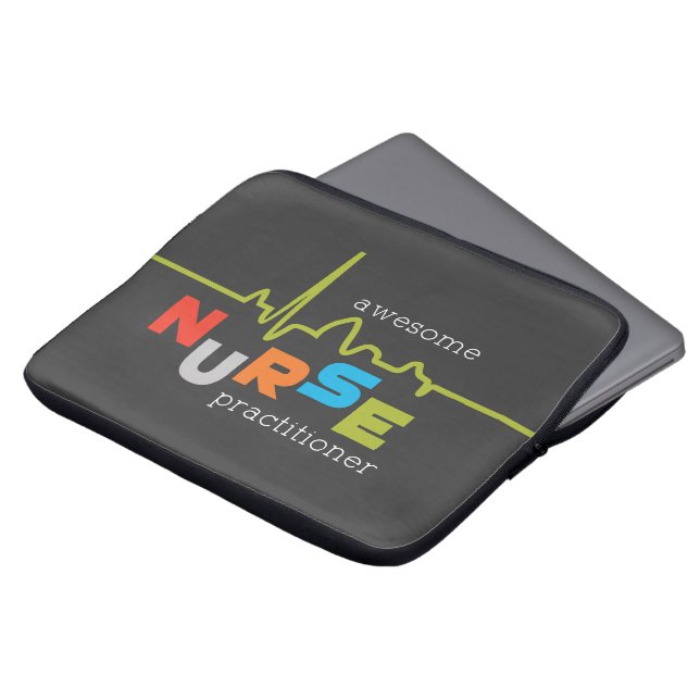 National Nurse Practitioner Week Awesome Laptop Sleeve (Front Top)