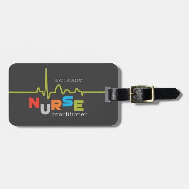 National Nurse Practitioner Week Awesome Luggage Tag (Front Horizontal)