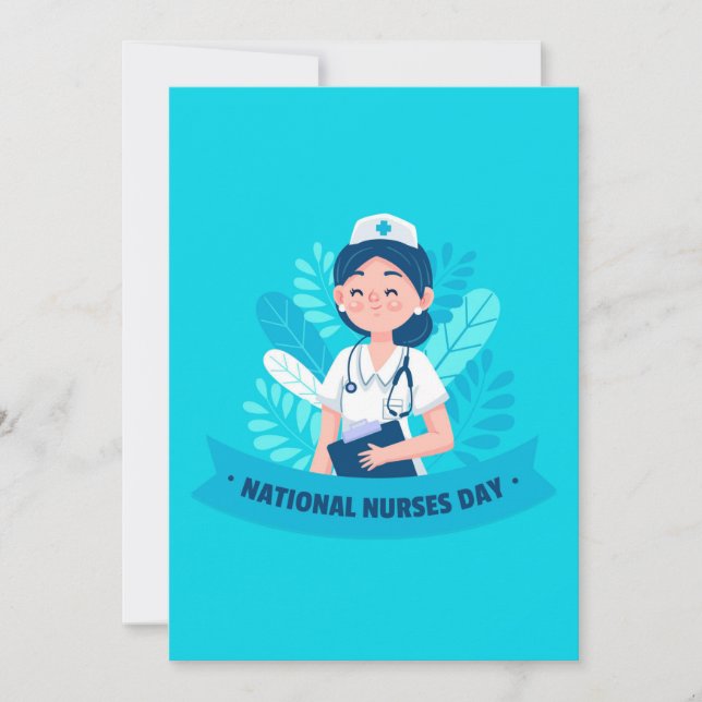National Nurses Day / Nurse Appreciation Week Thank You Card (Front)