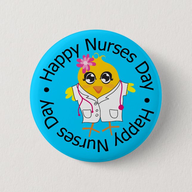 National Nurses Day - Nurses 6 Cm Round Badge (Front)