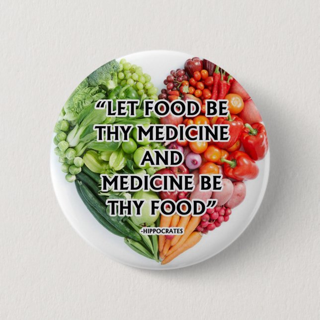 National nutrition month 6 cm round badge (Front)