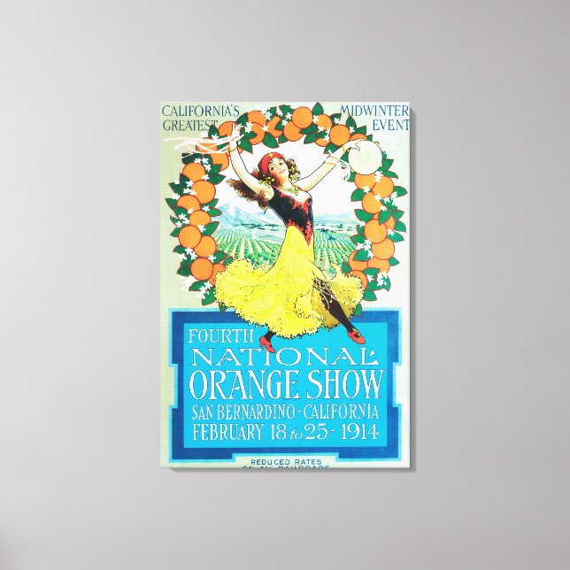 National Orange ShowPoster #2 Canvas Print (Front)