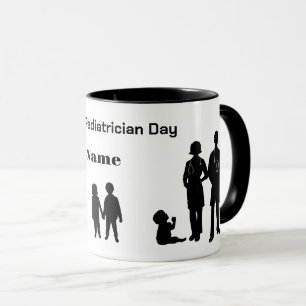 National Paediatrician Day Silhouettes Name Mug