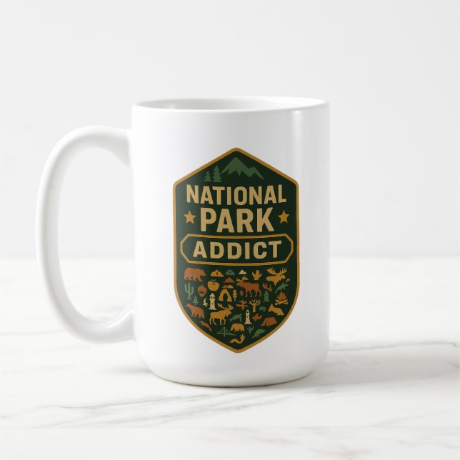 National Park Addict Premium Coffee Mug (Left)