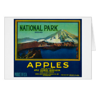 National Park Apple Crate LabelHood River, OR