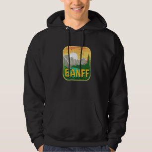 National Park Canada Alberta Banff Camping Mountai Hoodie