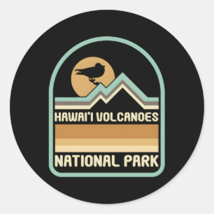National Park Conservation Hawaii Volcanoes Nation Classic Round Sticker