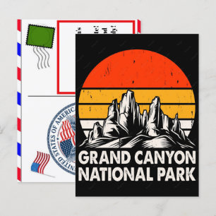 National park funny outdoor adventure mountain nat holiday postcard