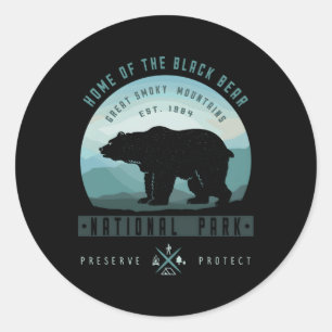 National Park Great Smoky Mountains Park Classic Round Sticker