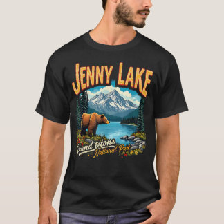 National Park Jenny Lake Vintage Trip Vacation T-Shirt