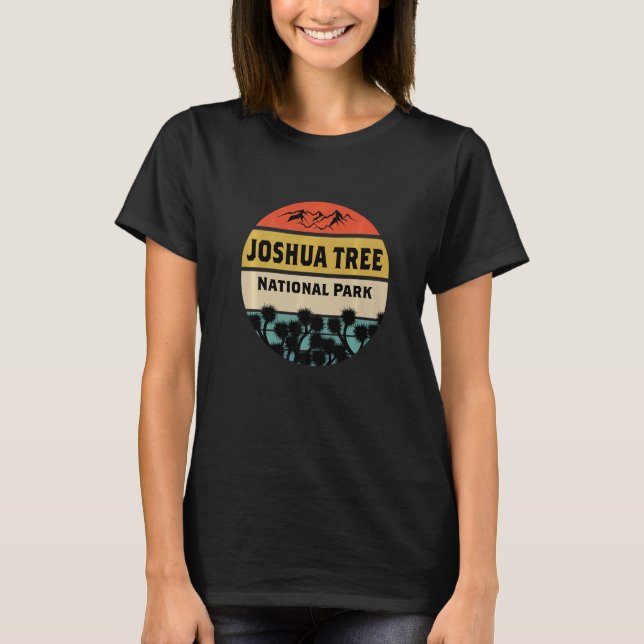 National Park Joshua Tree California Camping and H T-Shirt (Front)
