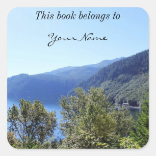 National Park, Seattle, U.S.A. Beautiful landscape Square Sticker