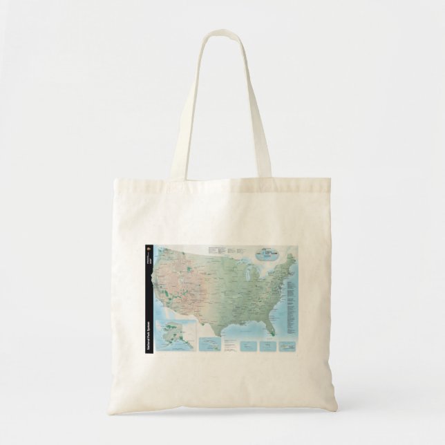 National Park Service System Map Tote Bag (Front)