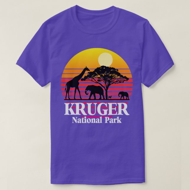 National Park South Africa Safari Kruger Elephant  T-Shirt (Design Front)