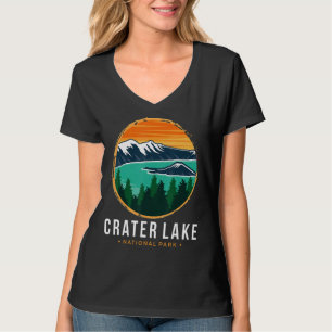 National Park Souvenir Crater Lake Mountain Hiking T-Shirt