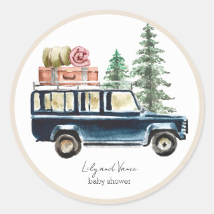 National Park Stickers Round label 