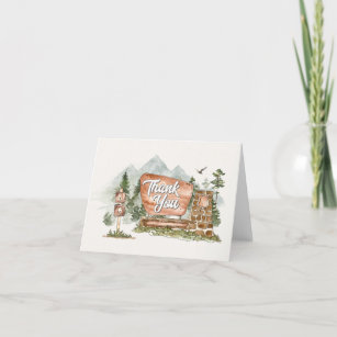 National Park thank you cards for birthday shower