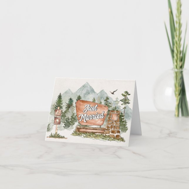 National Park Wedding thank you card (Front)