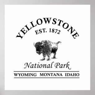 National Park Yellowstone Poster