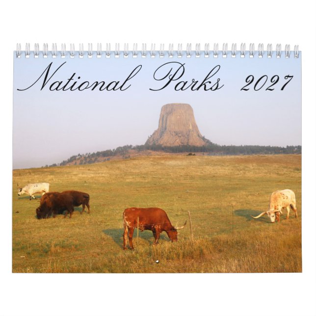 National Parks 2027 12 Month Calendar (Cover)