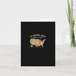 National Parks Hoodie Map Camping Women Men Hiking Card