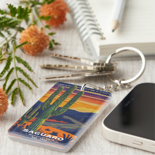 National Parks Keychain - Retro Landmark Design