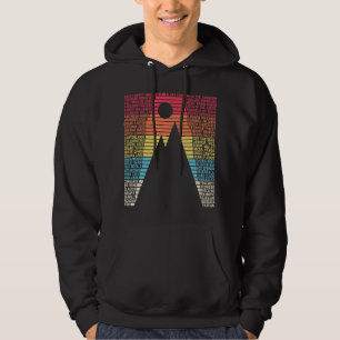 National Parks List Word Vintage Camping Hiking Me Hoodie