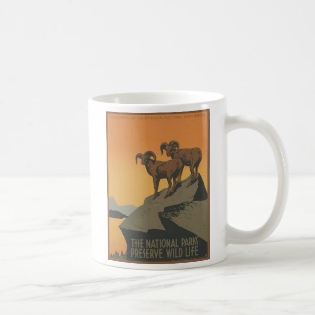 National Parks - Mt. Goats Coffee Mug (Right)