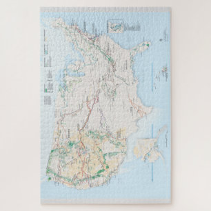 National Parks Trail Map Jigsaw Puzzle