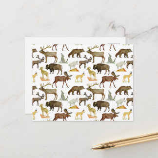 National Parks Wildlife Postcard