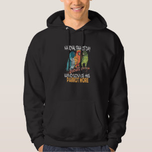 National Parrot Day Cockatiel Bird Tropical Parrot Hoodie