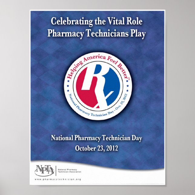 National Pharmacy Technician Day 2012 Poster (Front)