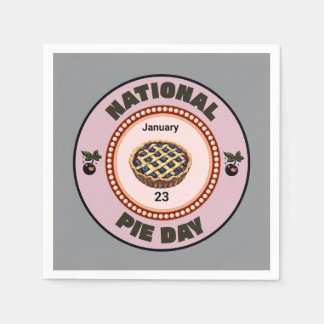 National Pie Day Cherry Pie Napkin