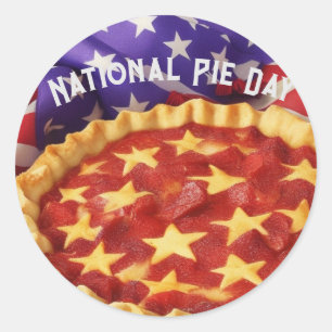 National Pie Day Classic Round Sticker