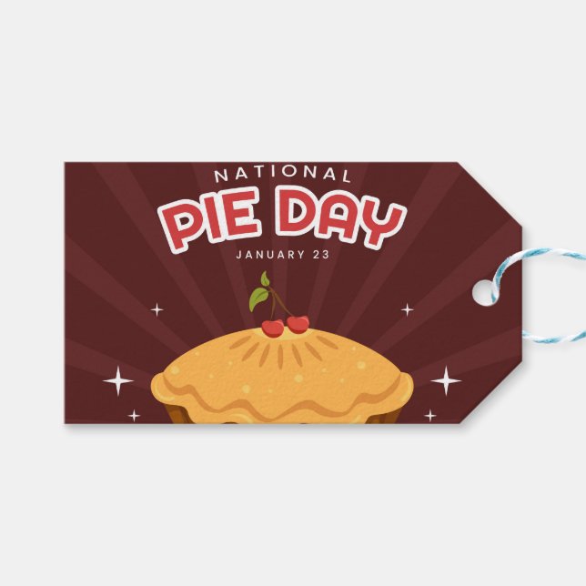 National Pie Day Gift Tags (Front (Horizontal))