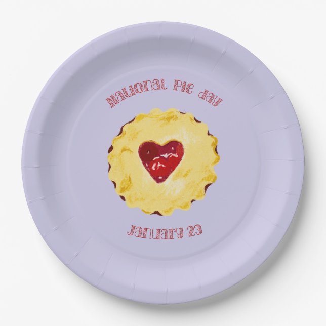 National Pie Day   Paper Plate (Front)