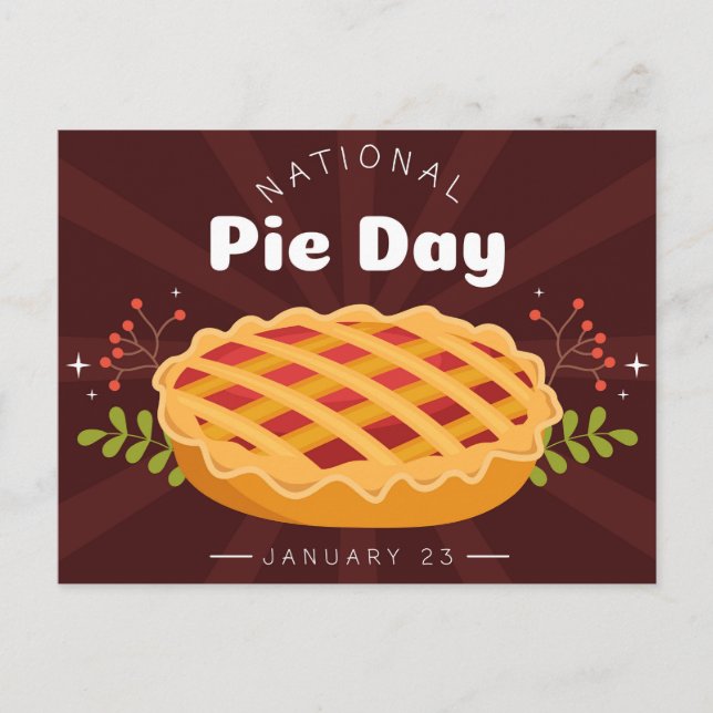 National Pie Day Postcard (Front)