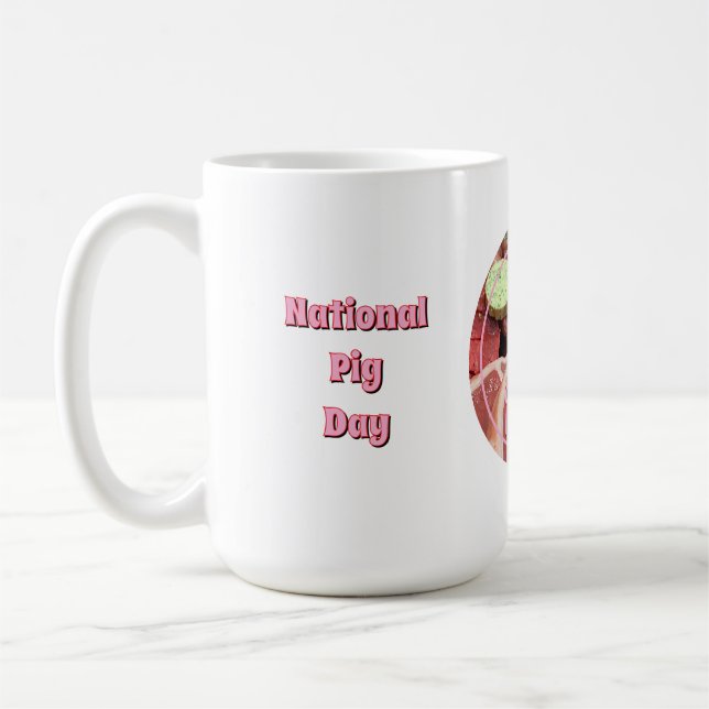 National Pig Day Coffee Mug (Left)