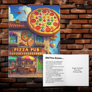 National Pizza Day   Funny food Holidays  Card