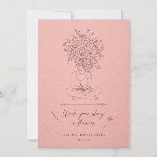 National Poetry Month Write Your Story Holiday Card