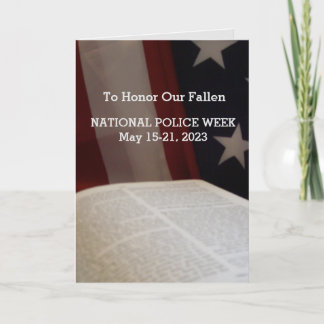 National Police Week 2023 Sympathy Card