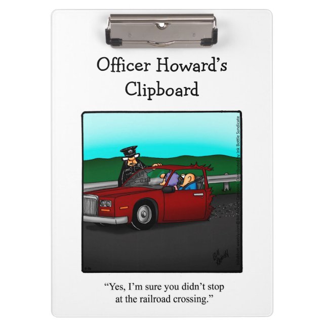 National Police Week Humour Clipboard Gift  (Front)