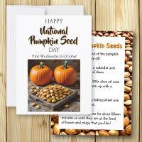 National Pumpkin Seed Day - First Wednesday in Oct
