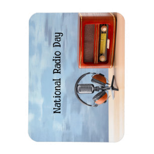 National Radio Day Magnet