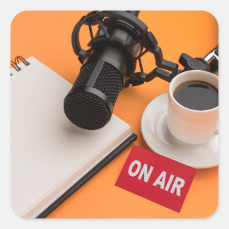 National Radio Day Square Sticker
