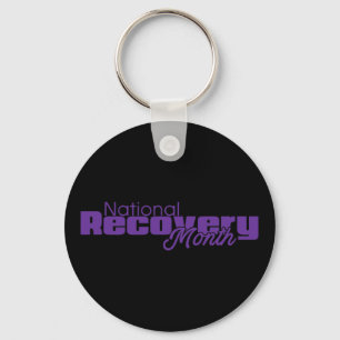 National Recovery Month - Purple Logo Key Ring