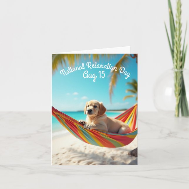 National Relaxation Day Card (Front)