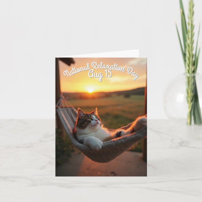 National Relaxation Day Card (Front)